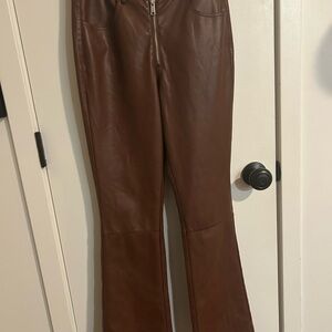 Avec Les Filles Chocolate Leather Trousers